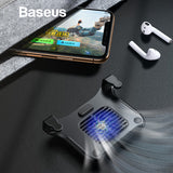 Baseus Mobile Phone Radiator Cooler Fan for iPhone Heat Sink Mobile Phone Game Shooter Controller Gaming Trigger for Andriod IOS