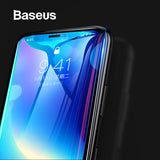 Baseus 0.3MM 7D Surface Screen Protector For iPhone X Glass 9H Thin Anti Blue Light Tempered Glass For iPhone X Protective Glass