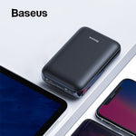 Baseus Mini 10000mAh Power Bank For Xiaomi Huawei Samsung iPhone Powerbank Portable Dual USB External Battery Pack Charging Bank