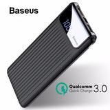 Baseus 10000mAh Quick Charge 3.0 USB Power Bank For iPhone X 8 7 6 Samsung S7 Edg Xiaomi Powerbank Battery Charger Bank QC3.0